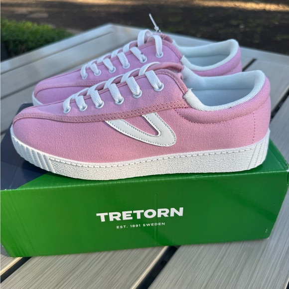 Tretorn Nylite Plus Canvas Sneakers Pink | Size 7.5 | NWT - Picture 6 of 11
